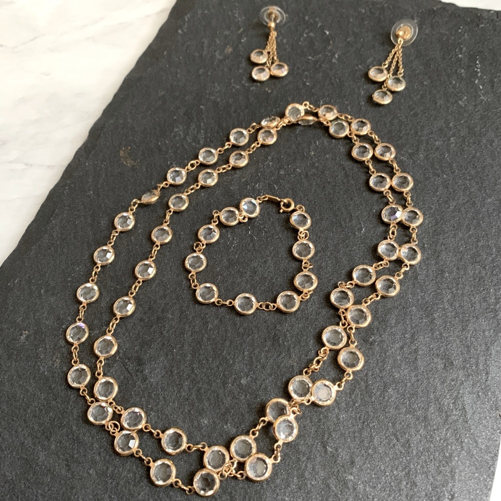 Necklace, earring, bracelet matching set